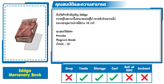 Eddga Mercenary Book