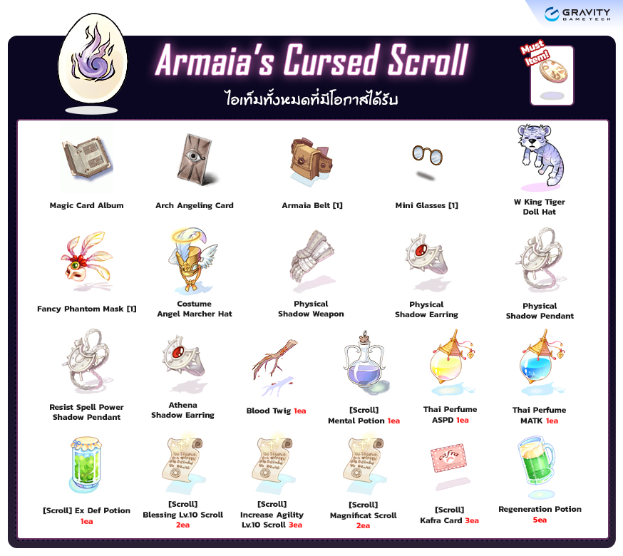 Armaia's Cursed Scroll item details