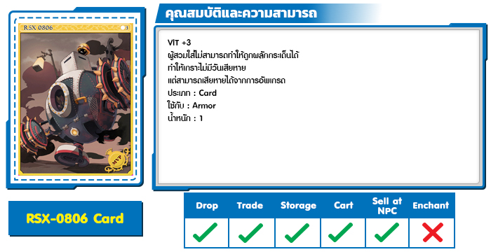 RSX 0806 Card