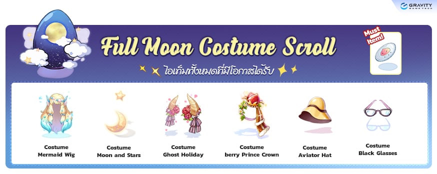 Fullmoon Costume Scroll item details