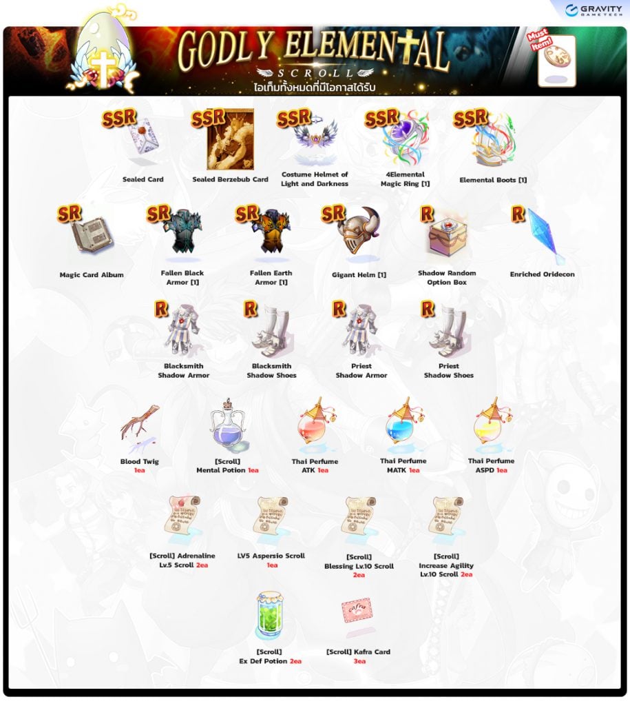 Godly Elemental Scroll item details