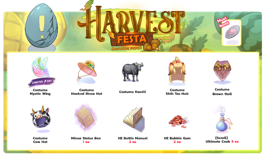 Harvest Festa Costume Scroll item details