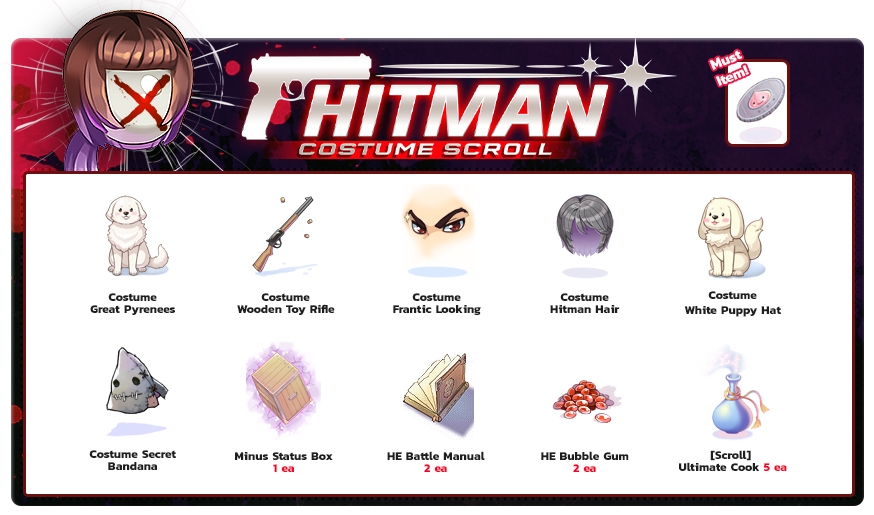 Hitman Costume Scroll item details