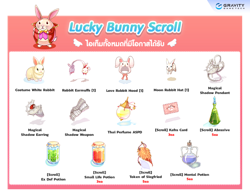 Lucky Bunny Scroll item details