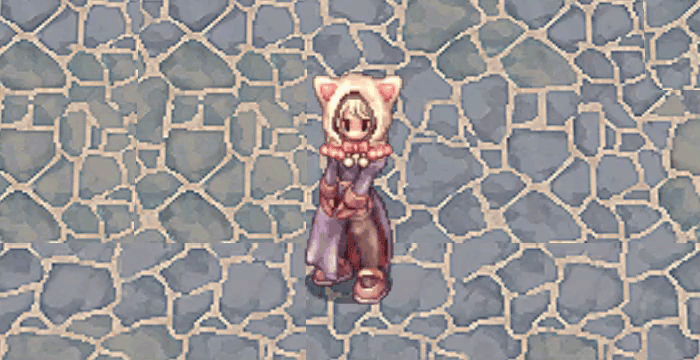 Costume White Cat Hood_