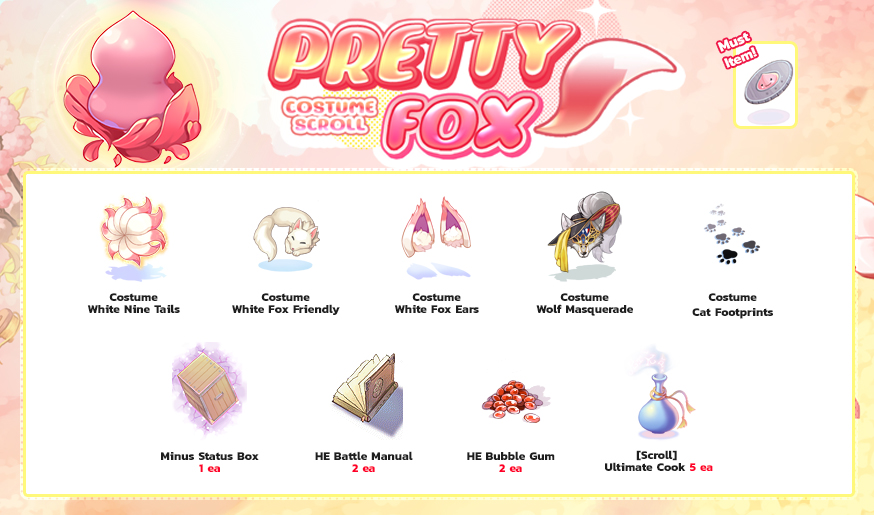 Pretty Fox Costume Scroll item details