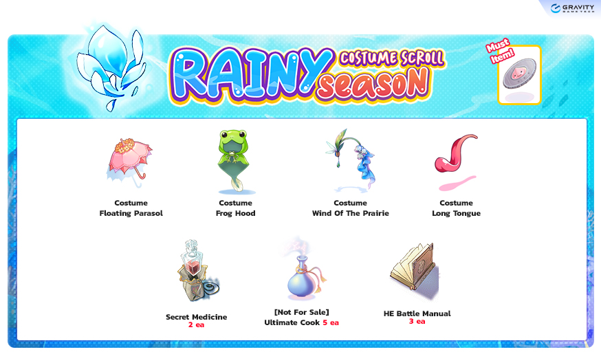 Rainy Season Costume Scroll item details