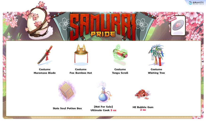 Samurai Pride Costume Scroll item details