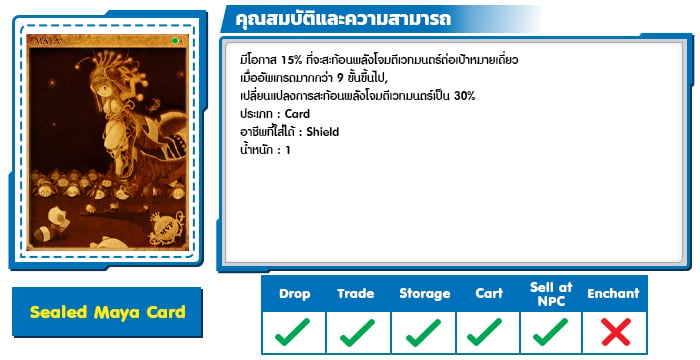 Sealed Maya Card