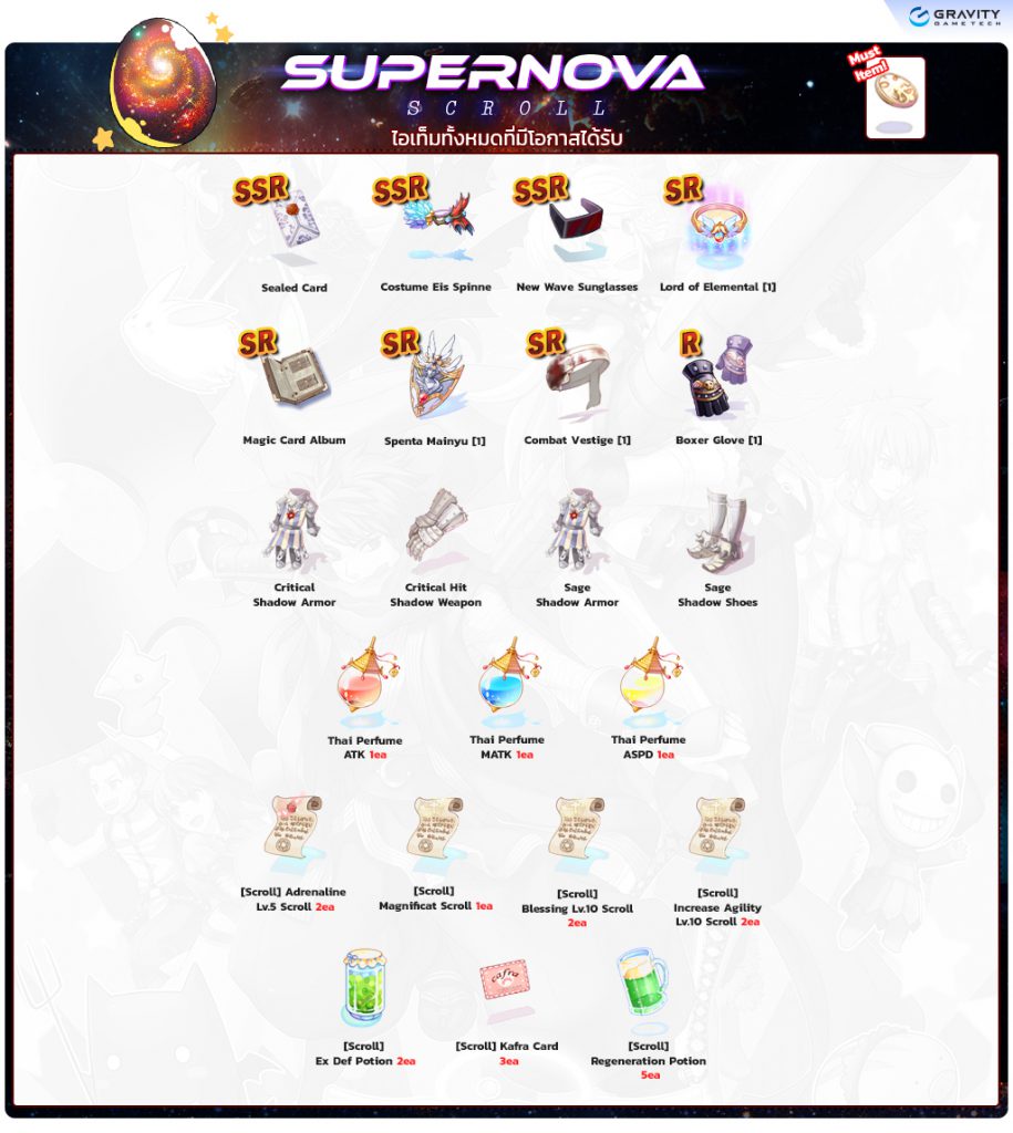 SUPERNOVA Scroll item details